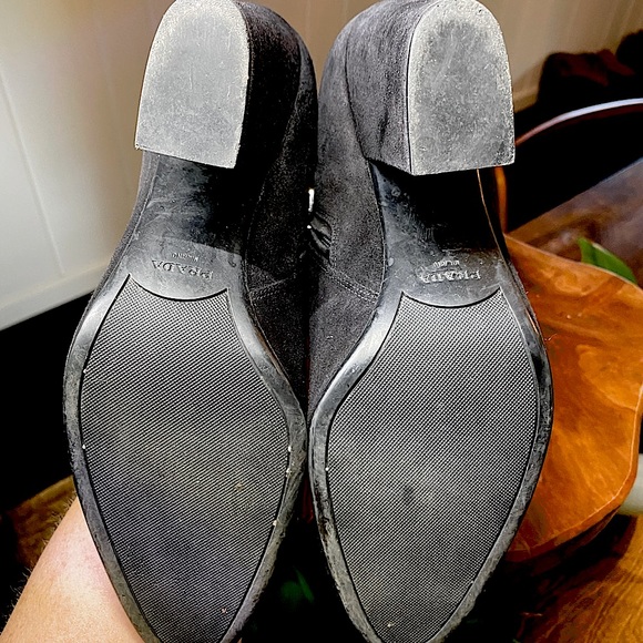 Prada zipper booties *guaranteed authentic* booties size 38 1/2 black shooties - Picture 12 of 13